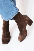 Victoria | Square toe heeled boots