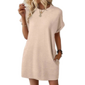 EVASHA™ – Casual Minimalist Round Neck Summer Dress