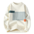 Sweater with Geometric Color Block