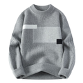 Sweater with Geometric Color Block