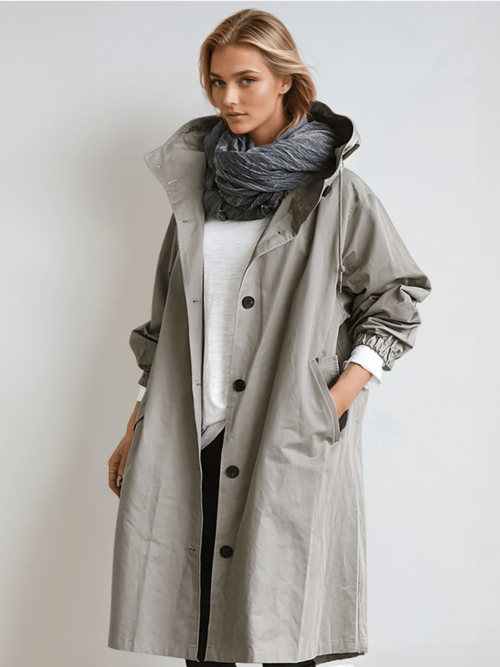 Joelle – Elegant Waterproof Trench Coat